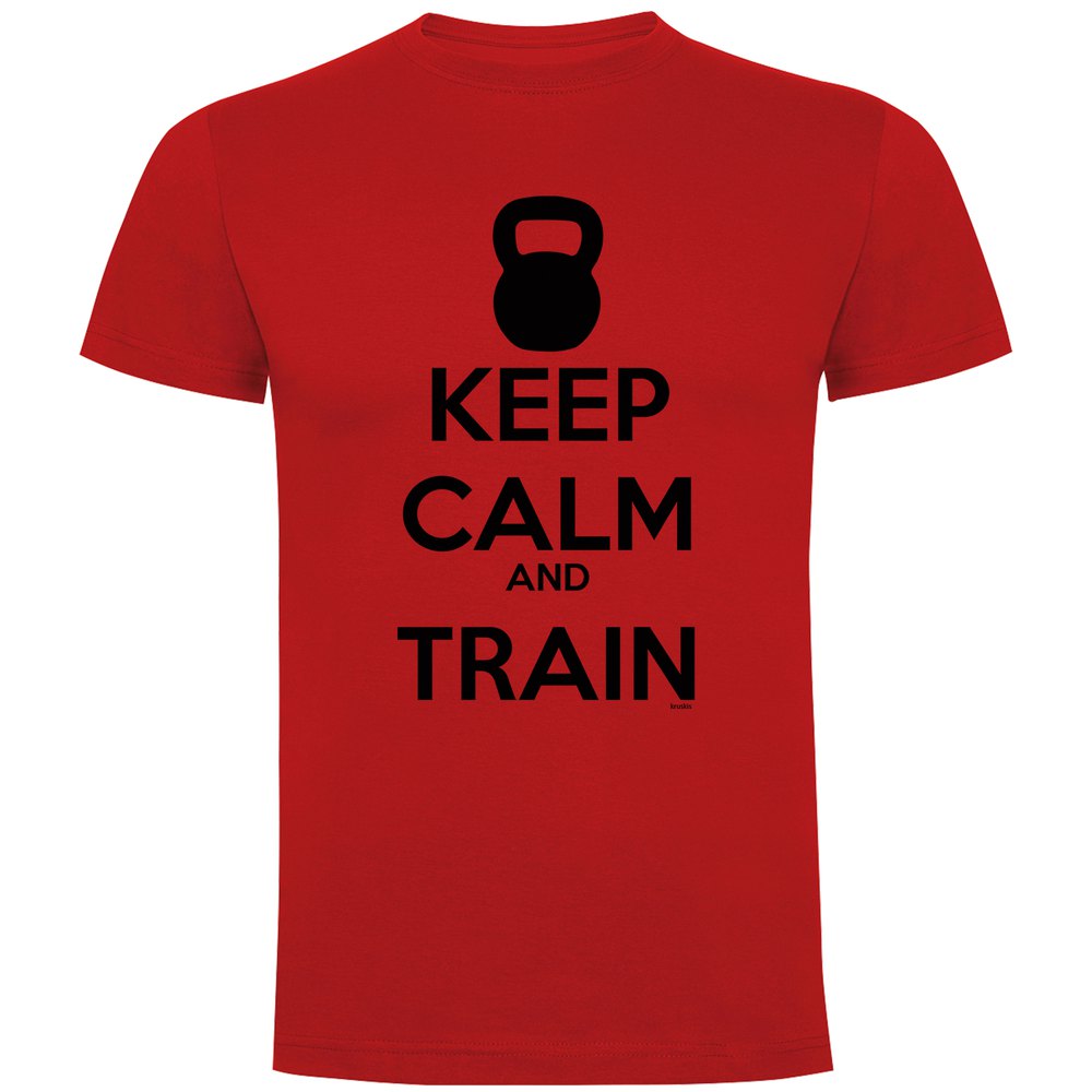 Kruskis Keep Calm And Train Short Sleeve T-shirt Rød S Mand
