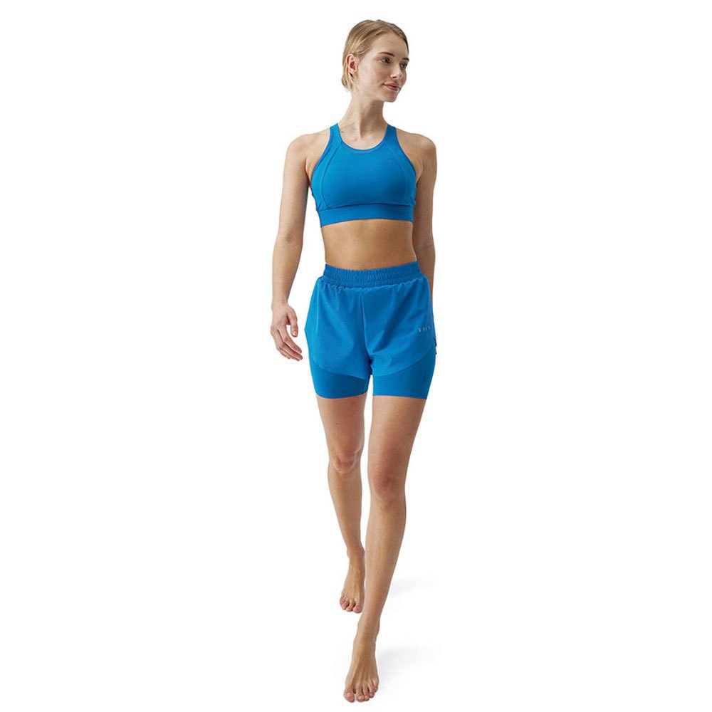 Born Living Yoga Bikila Shorts 2 In 1 Blå XS Kvinde