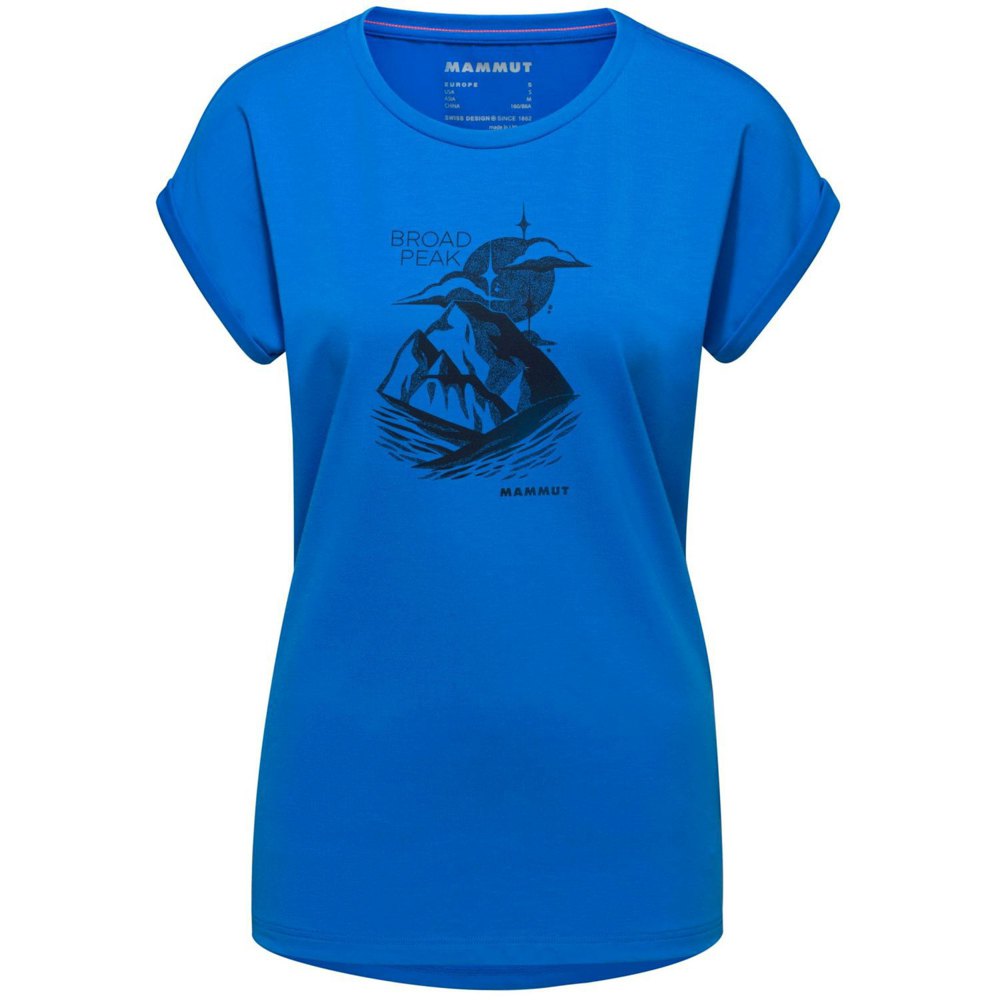 Mammut Mountain Broad Peak Short Sleeve T-shirt Blå XS Kvinde