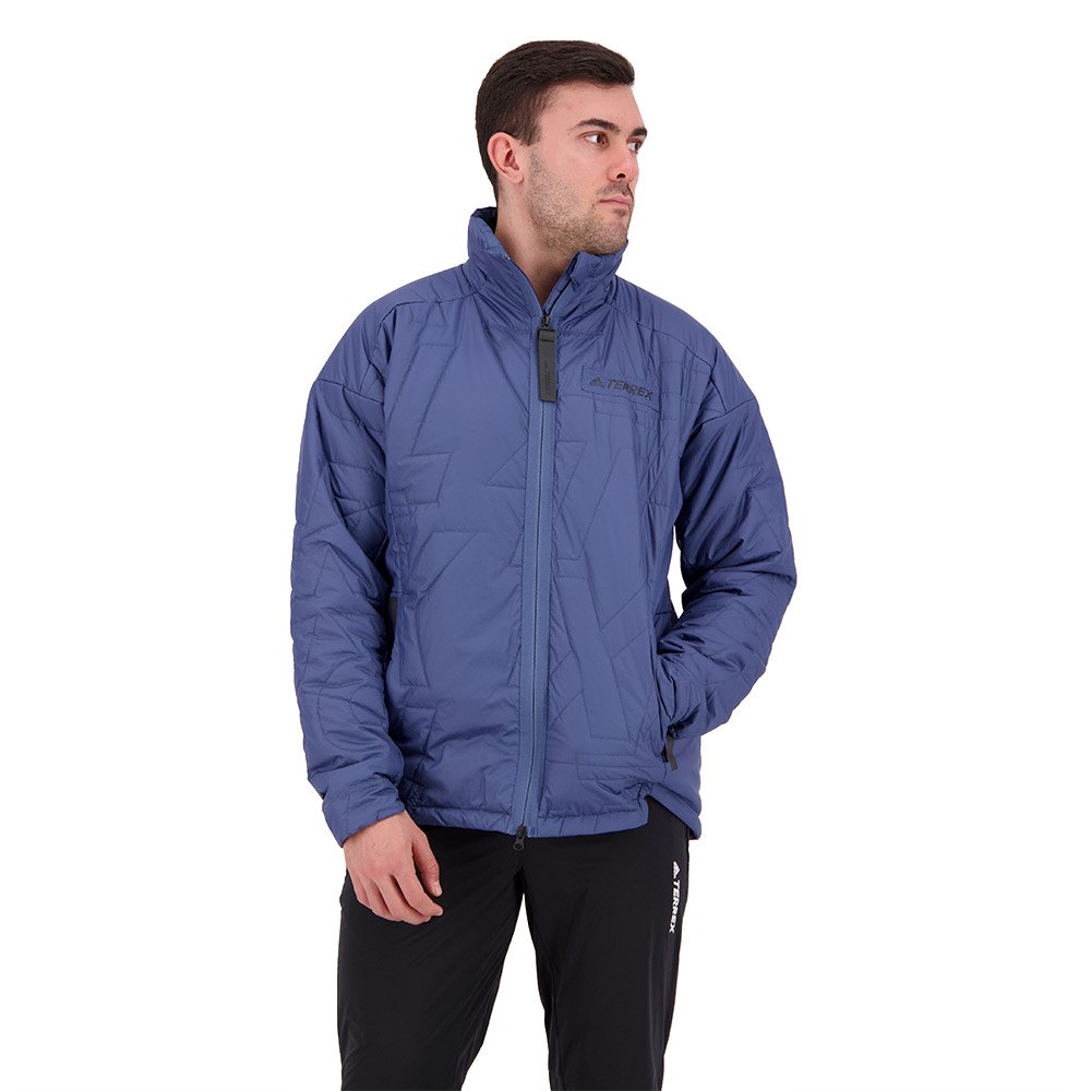 Adidas Terrex Myshelter Primaloft Parley Padded Jacket Blå XL Mand