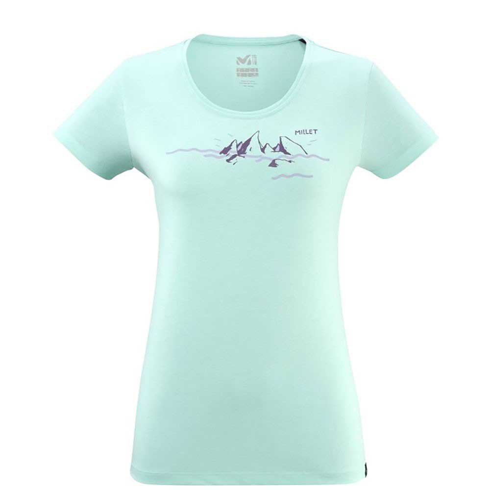 Millet Divino Short Sleeve T-shirt Blå S Kvinde