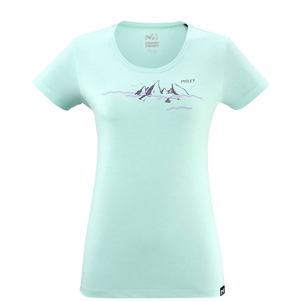 Millet Divino Short Sleeve T-shirt Blå L Kvinde