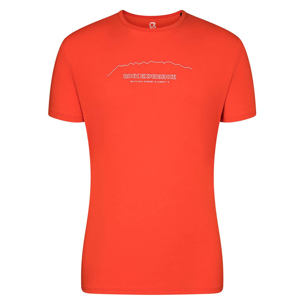 Rock Experience Echo Wall Short Sleeve T-shirt Orange 3XL Mand