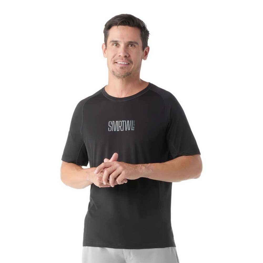 Smartwool Active Ultralite Graphic Short Sleeve T-shirt Sort XS Mand