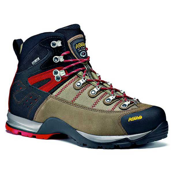 Asolo Fugitive Goretex Hiking Boots Beige,Sort EU 41 1/3 Mand