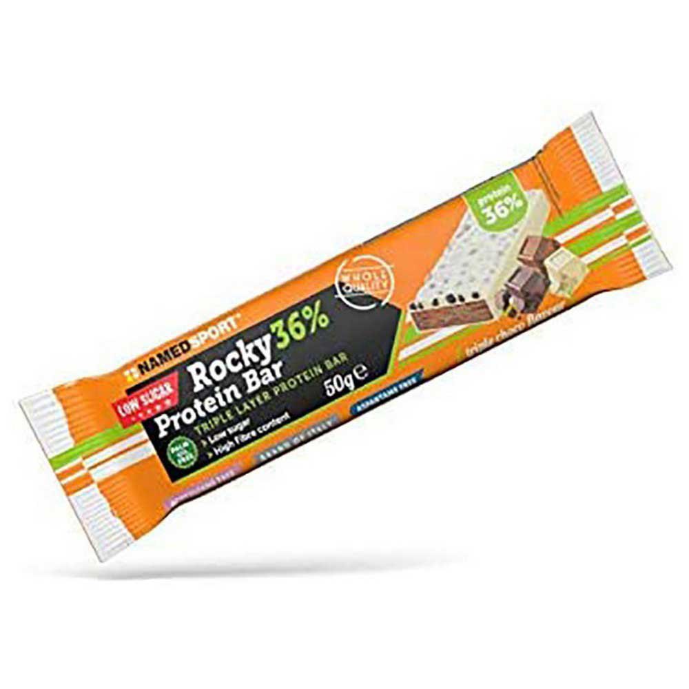 Named Sport Rocky 36% Protein 50g 12 Units Triple Chocolate Energy Bars Box Flerfarvet
