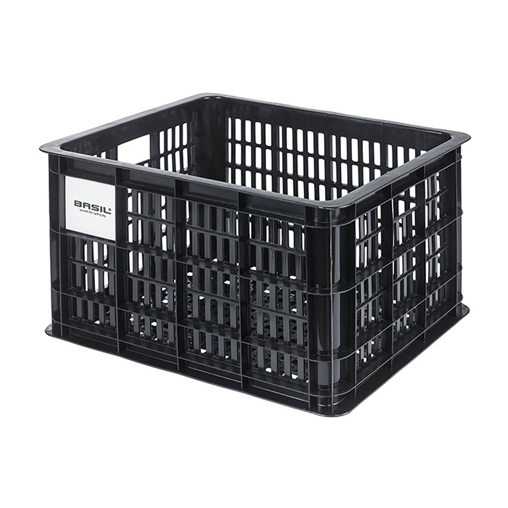 Basil Crate Basket 29.5l With Mik Plate Søvfarvet