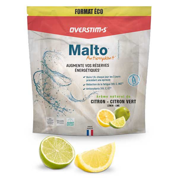 Overstims Malto Antioxydant Lemon Green Lemon 1.8kg Energy Drink Transparent