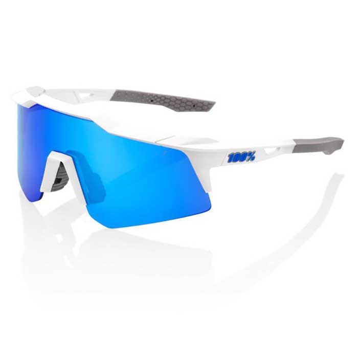 100percent Speedcraft Xs Sunglasses Transparent Blue Multilayer Mirror Lens/CAT3