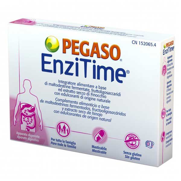 Specchiassol Enzitime Enzymes And Digestive Aids 24 Tablets Transparent