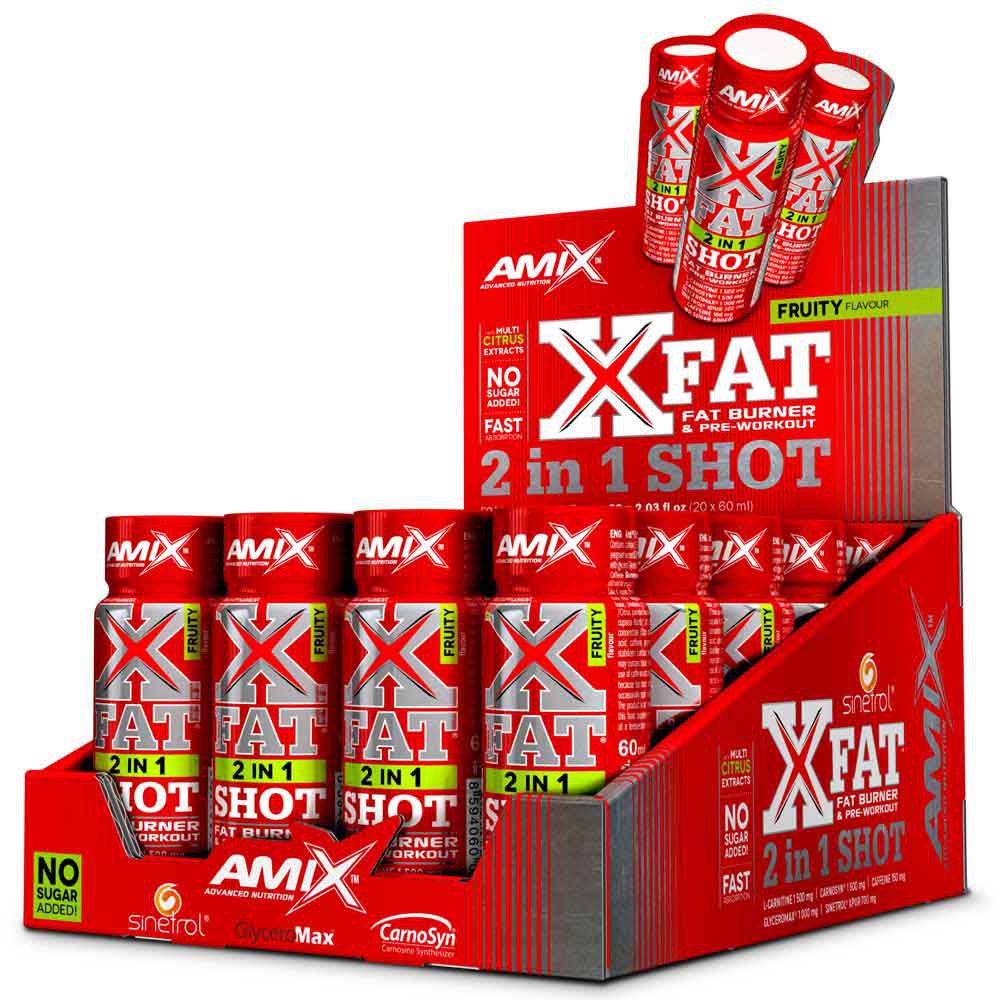Amix X-fat 2-in-1 60ml Fat Burner 20 Units Rød