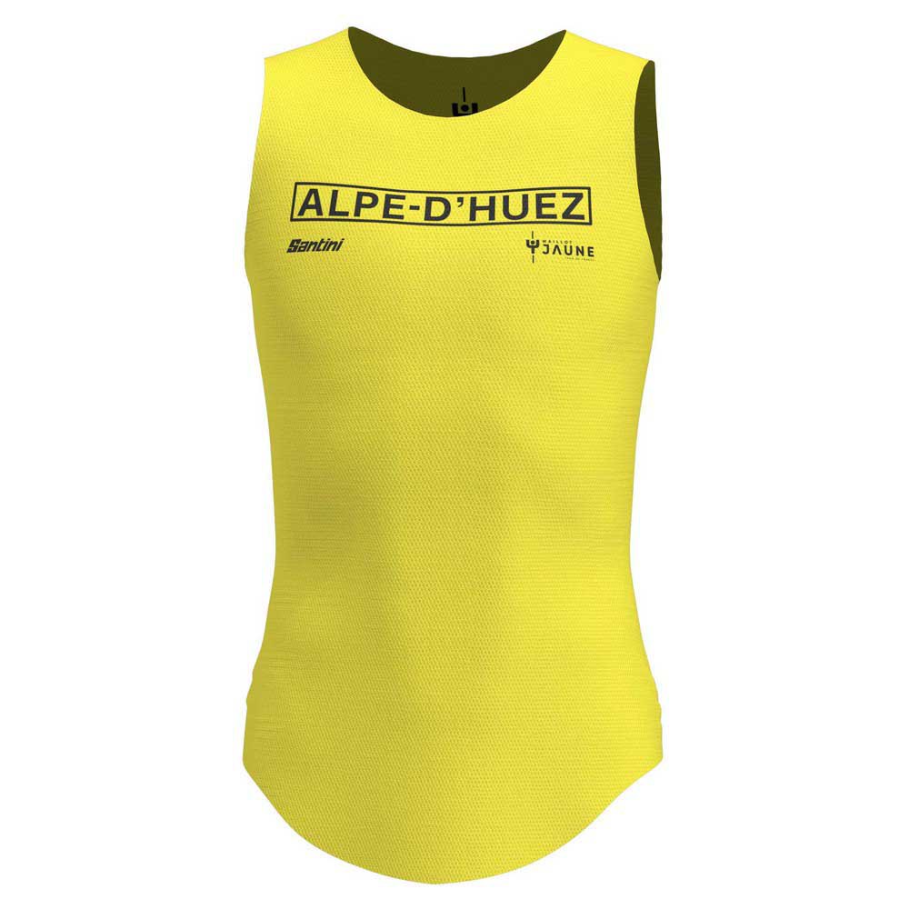 Santini Alpe D´huez Tour De France Official General Leader 2024 Sleeveless Base Layer Gul XS Mand