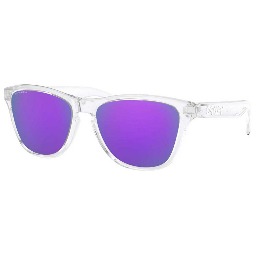 Oakley Frogskins Xs Prizm Sunglasses Transparent Prizm Violet/CAT3