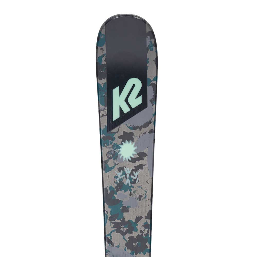 K2 Dreamweaver+fdt 7.0 L Plate Youth Alpine Skis Flerfarvet 139