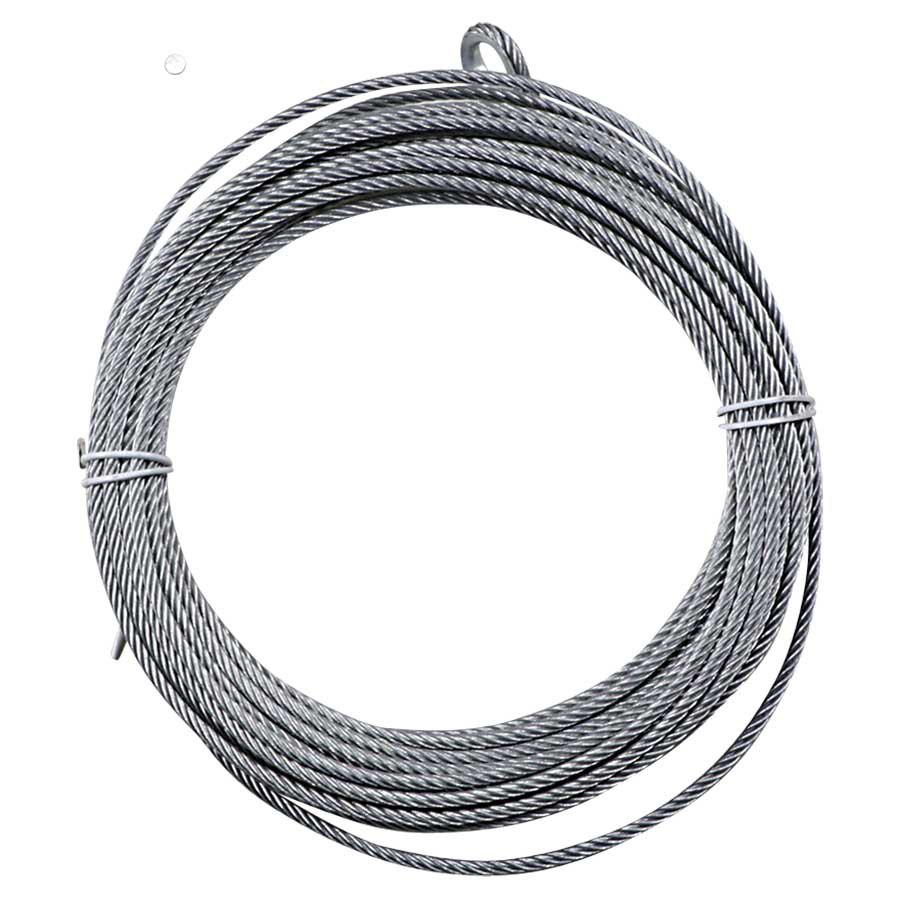 Moose Utility Division Aggrro 3/16´´ Steel Winch Rope Søvfarvet